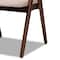 Baxton Studio Danton Mid-Century Beige Fabric Upholstered and Walnut Brown Finished Wood Dining Chair Set(2PC) PR 191-2PC-11704-ZORO - alternate 6